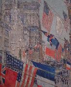 Childe Hassam Allies Day, May 1917 painting